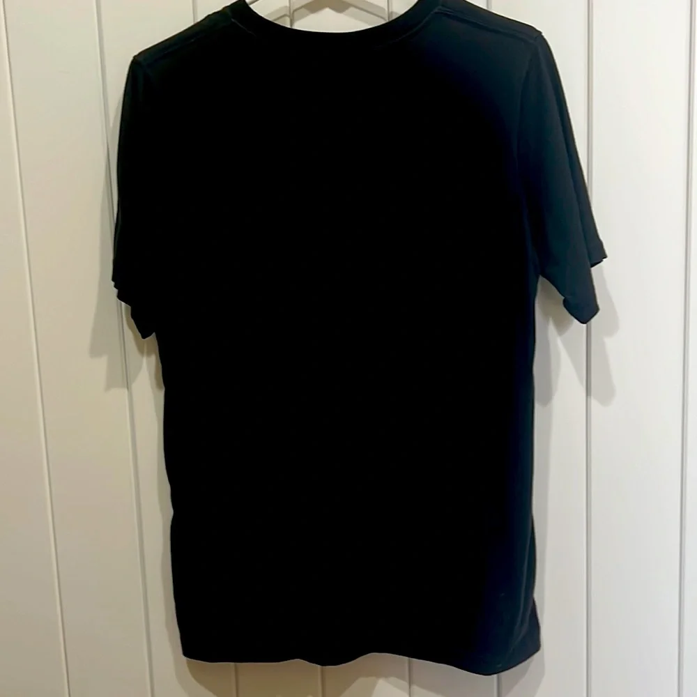 Converse All Star⭐️ Black T-Shirt wMetallic Logo. Boys XL